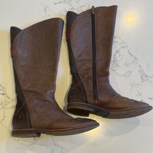 Ahnu Brown Leather Knee-High Boots size 6